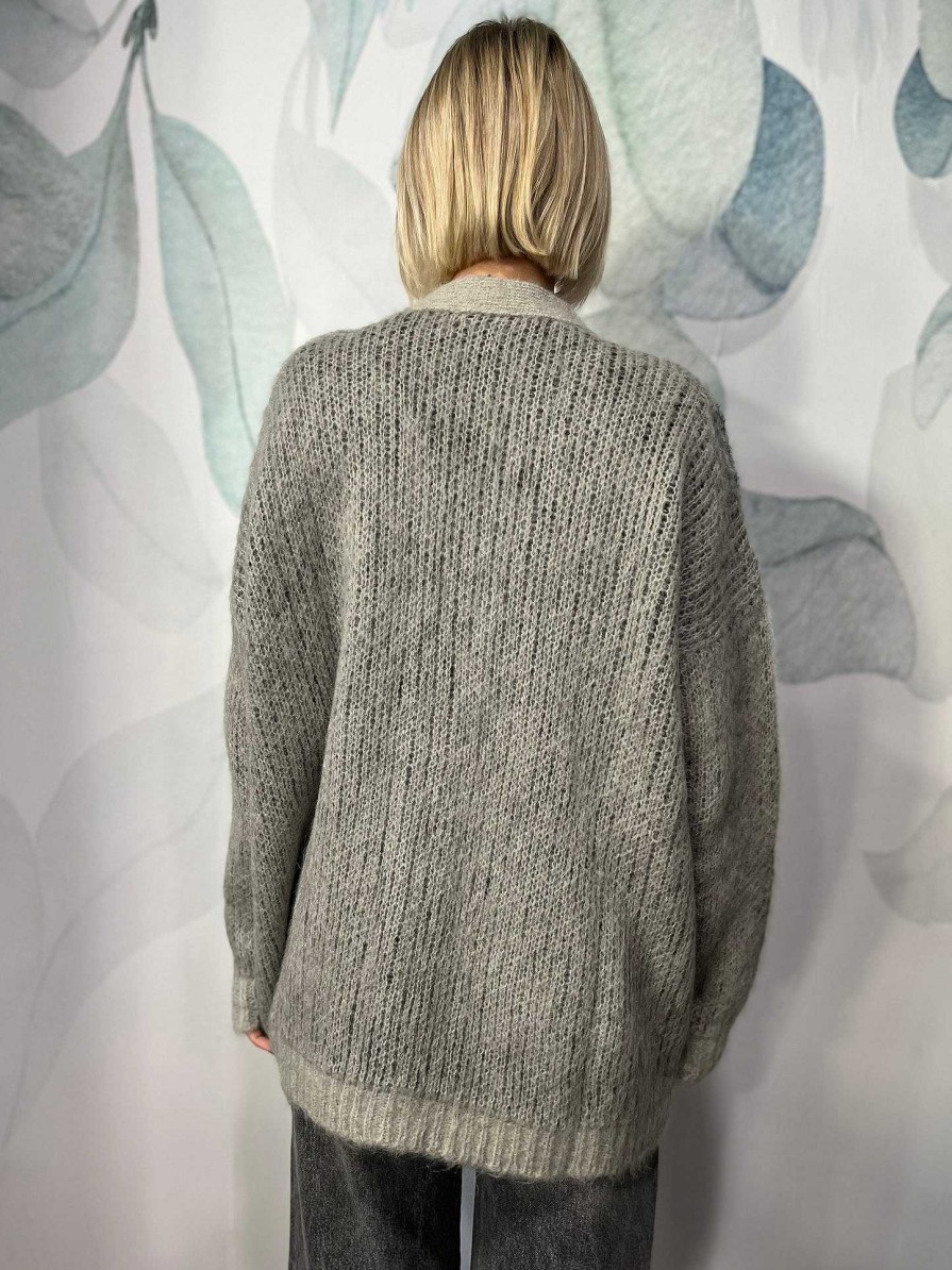 Donna Vanity Sirone | Cardigan Vicolo Oversize Con Rombi