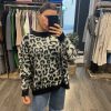 Donna Vanity Sirone | Maglione Oversize Girocollo Leopardato Kontatto